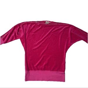 Juicy Couture Y2K Velour Velvet Sweater M Retro Hot Girl Baddie Throwback Chic